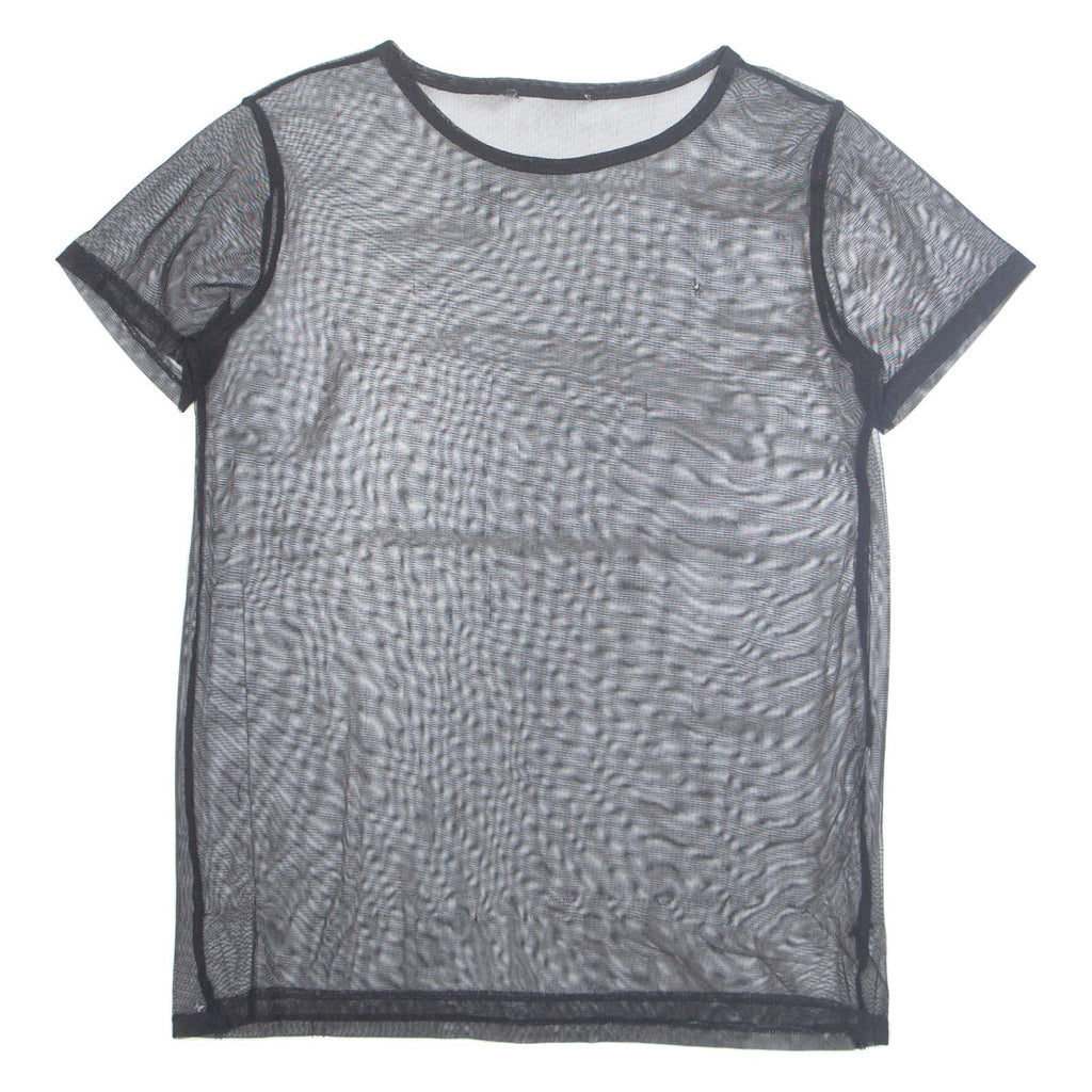 Sheer Womens Top Black M