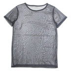 Sheer Womens Top Black M