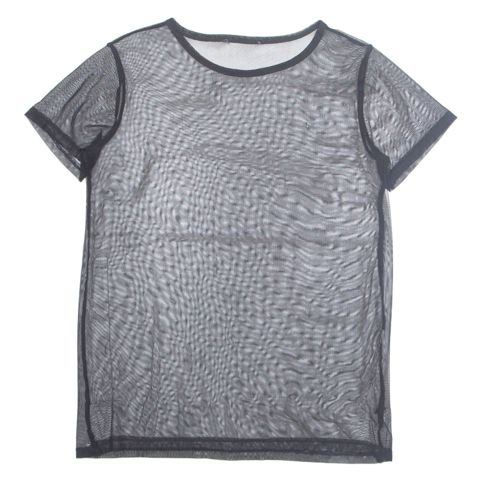 Sheer Womens Top Black M
