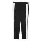 DKNY Womens Polyester Blend Slim Black & White Trousers W32 L31 Stylish Side