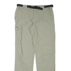 K-TEC Mens Polyester Blend Beige Regular Fit Straight Leg Trousers W31 L32