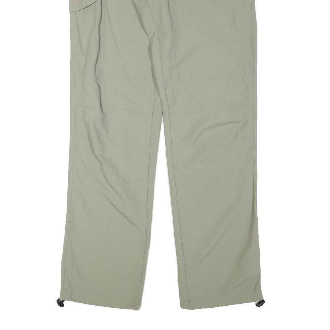 K-TEC Mens Polyester Blend Beige Regular Fit Straight Leg Trousers W31 L32