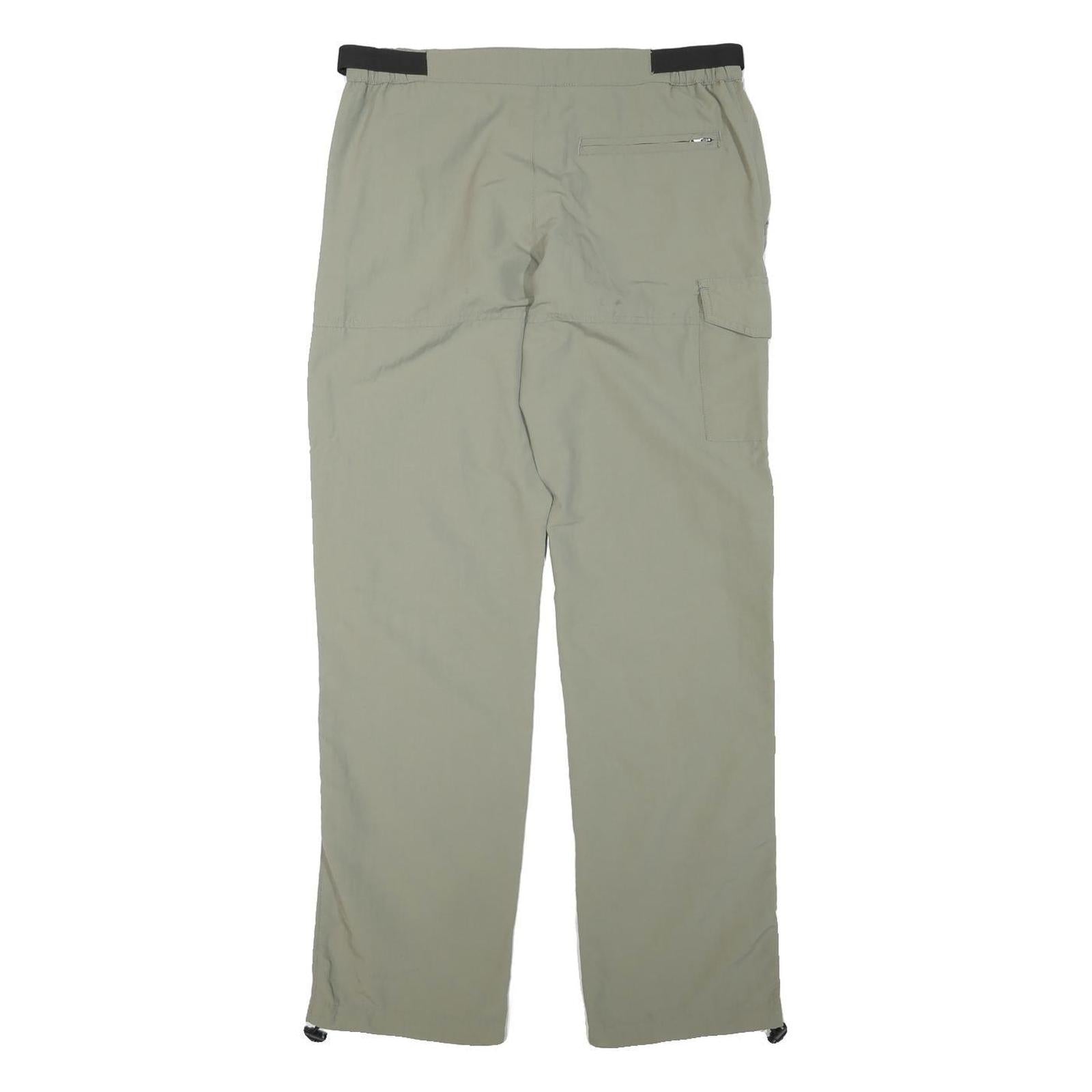 K-TEC Mens Polyester Blend Beige Regular Fit Straight Leg Trousers W31 L32