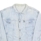 LEE COOPER Mens Blue Denim Button Jacket L Cotton Classic Casual Lightweight