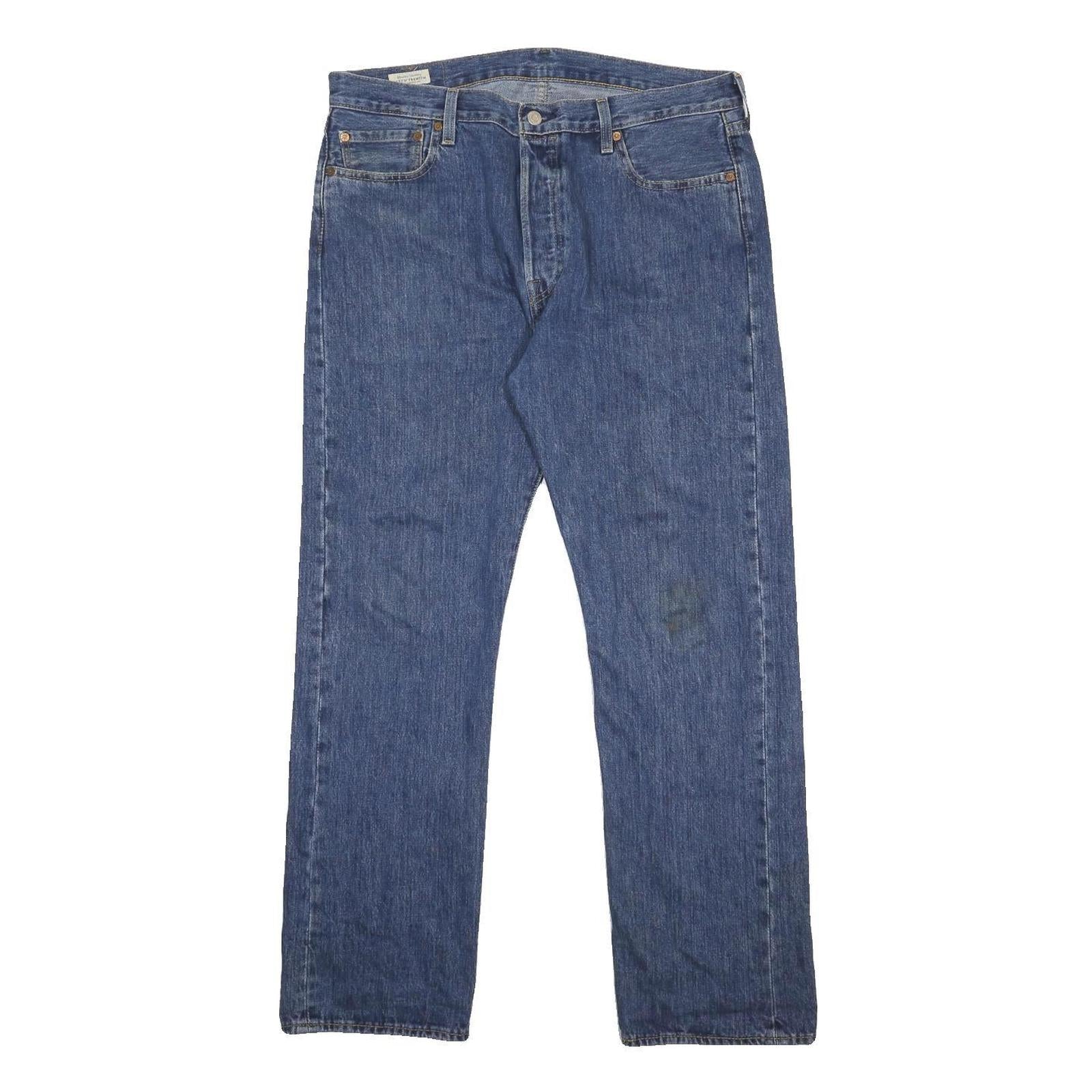 LEVI'S 501 BIG E Mens Jeans Blue Regular Straight Denim Medium W36 L32 Classic