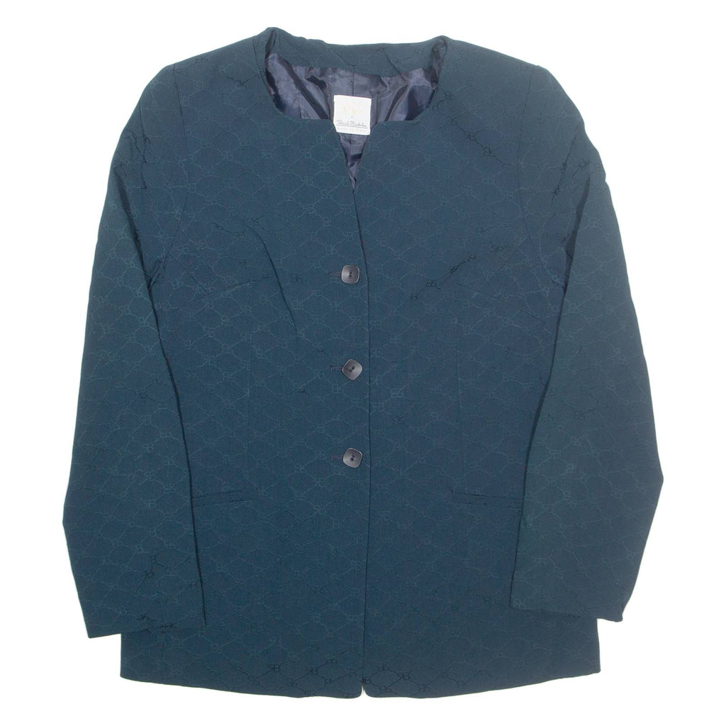 CHIC DE REUATO BALESTRA Womens Blazer Jacket Green M