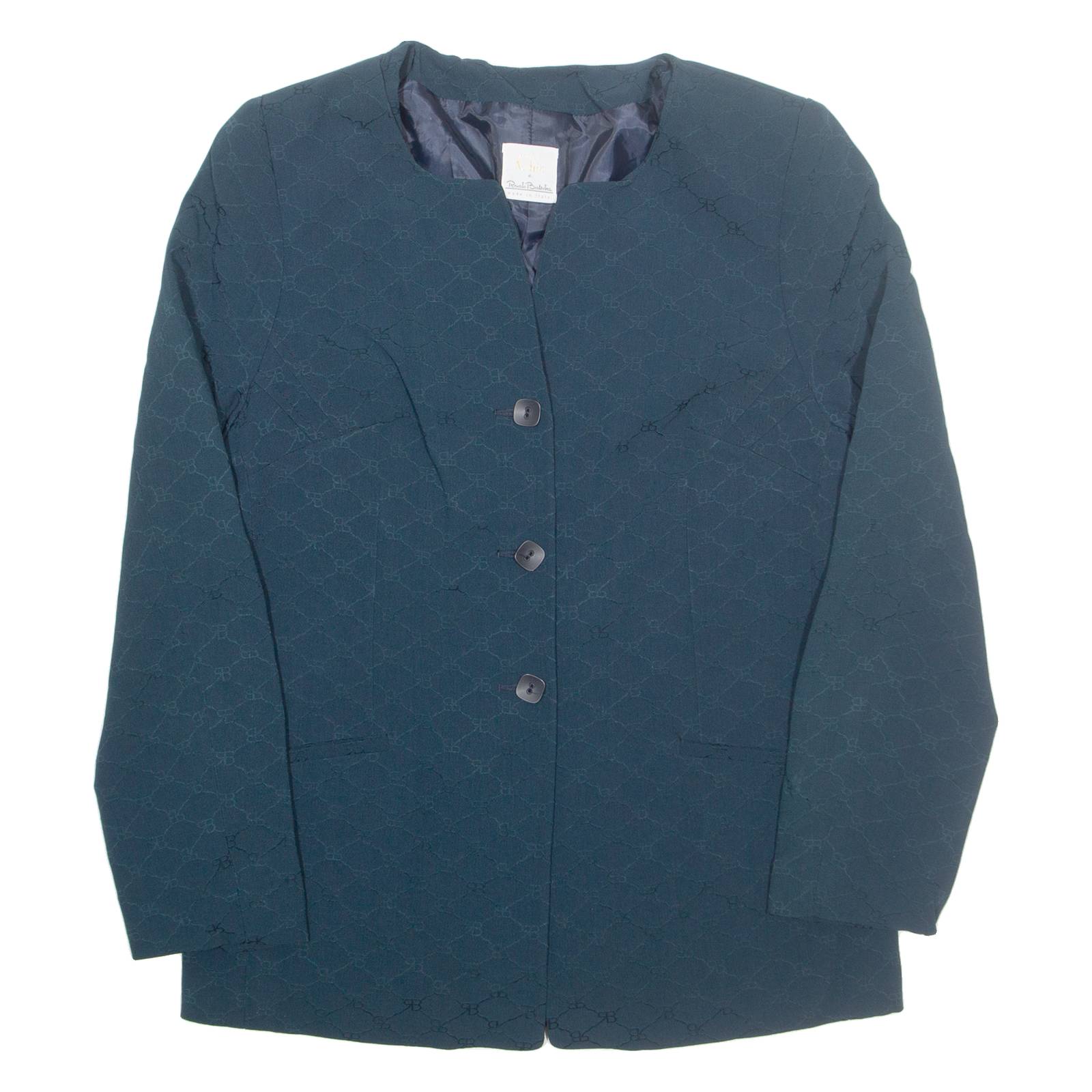 CHIC DE REUATO BALESTRA Womens Blazer Jacket Green M