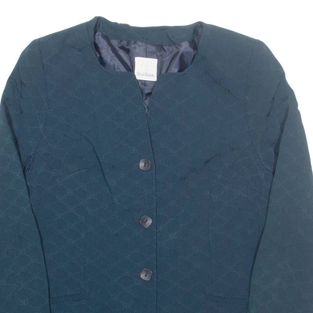 CHIC DE REUATO BALESTRA Womens Blazer Jacket Green M