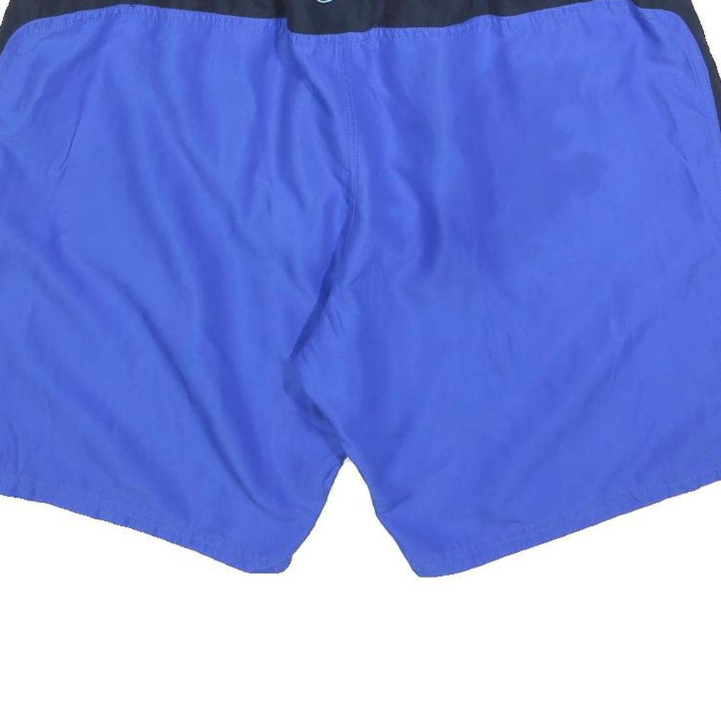 NIKE Mens Shorts Blue & Black Casual XL W34 Lightweight Polyester Drawstring