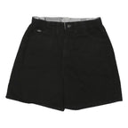 LEE Womens Black Casual Cotton Shorts S W30 Comfortable Summer Wear
