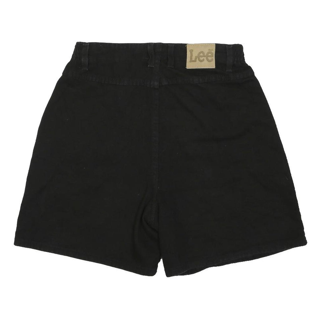 LEE Womens Black Casual Cotton Shorts S W30 Comfortable Summer Wear