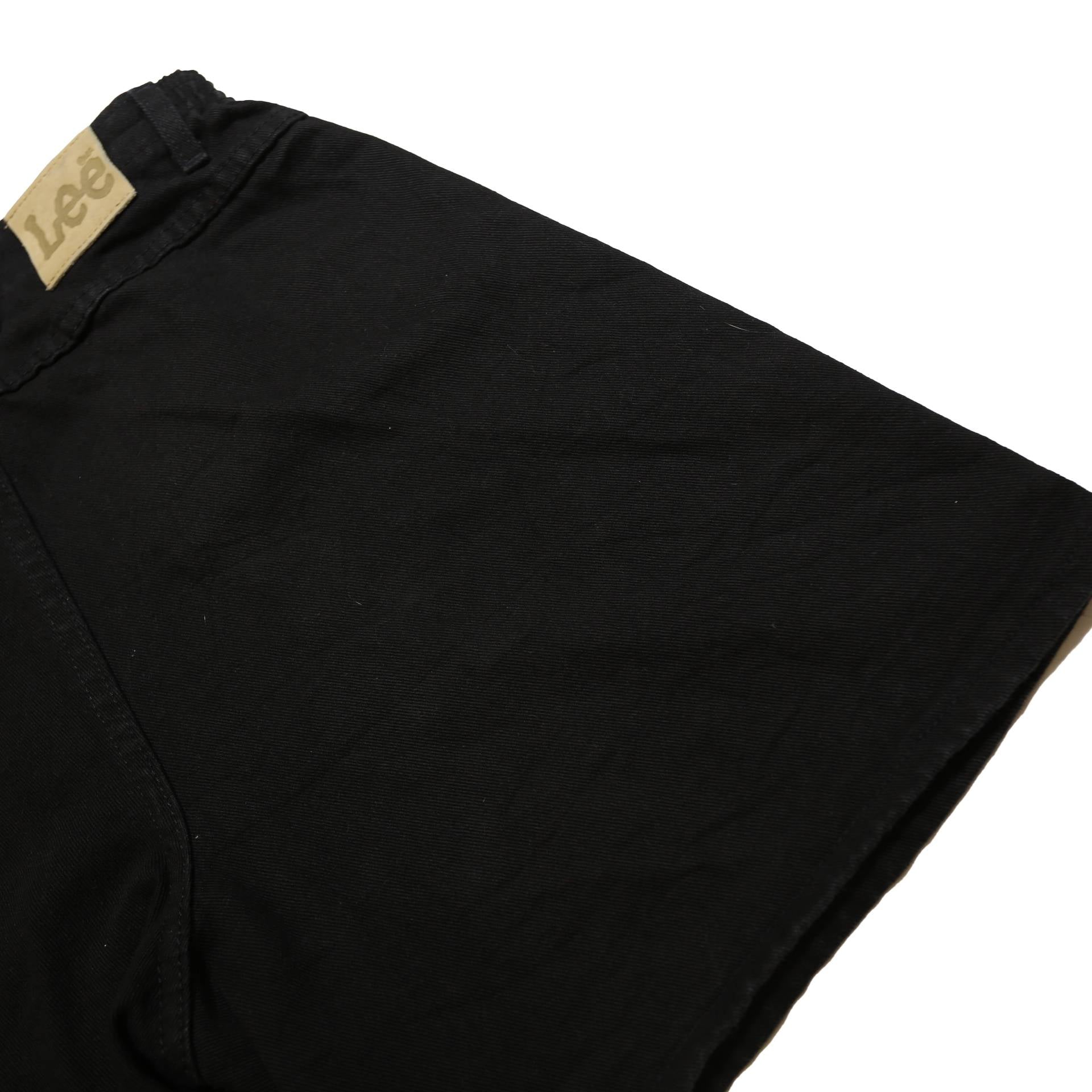 LEE Womens Black Casual Cotton Shorts S W30 Comfortable Summer Wear