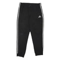 ADIDAS Mens Joggers Black & White Slim Tapered M W32 L28 Cotton Blend