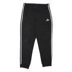 ADIDAS Mens Joggers Black & White Slim Tapered M W32 L28 Cotton Blend