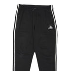 ADIDAS Mens Joggers Black & White Slim Tapered M W32 L28 Cotton Blend