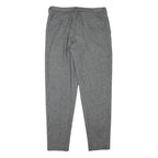 ARMANI JEANS Womens Grey Wool Blend Slim Tapered Trousers W31 L29 Elegant Office