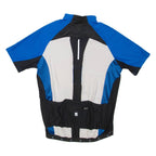 INEC Cycling Mens T-Shirt Blue 1/4 Zip L