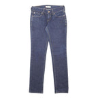 LEVI'S 571 Womens Jeans Blue Slim Skinny Denim Raw W28 L30 Classic Fit
