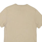 CHAMPION Mens Beige Graphic T-Shirt M Short Sleeve Crew Neck Cotton Blend