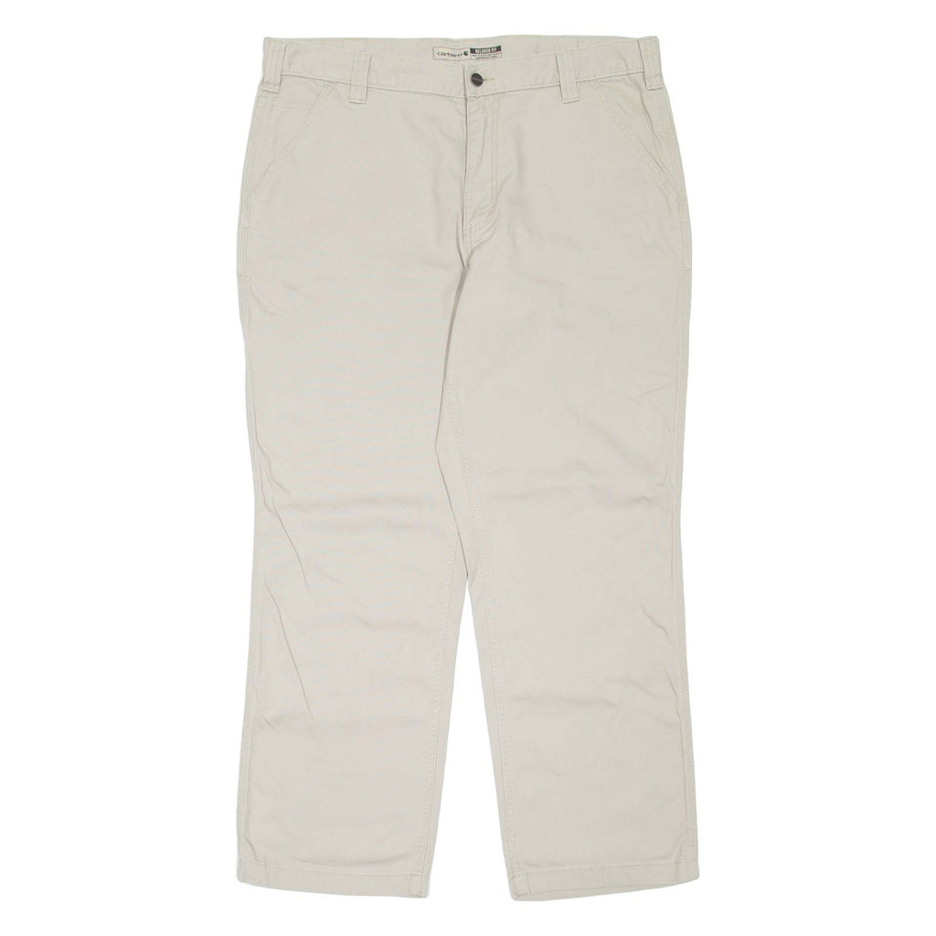 CARHARTT Mens Trousers Beige Relaxed Straight W38 L30