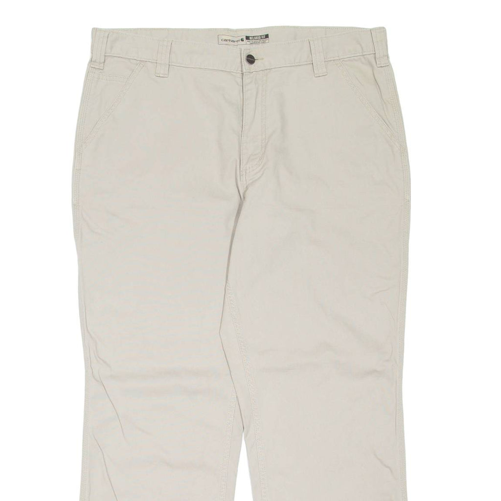 CARHARTT Mens Trousers Beige Relaxed Straight W38 L30