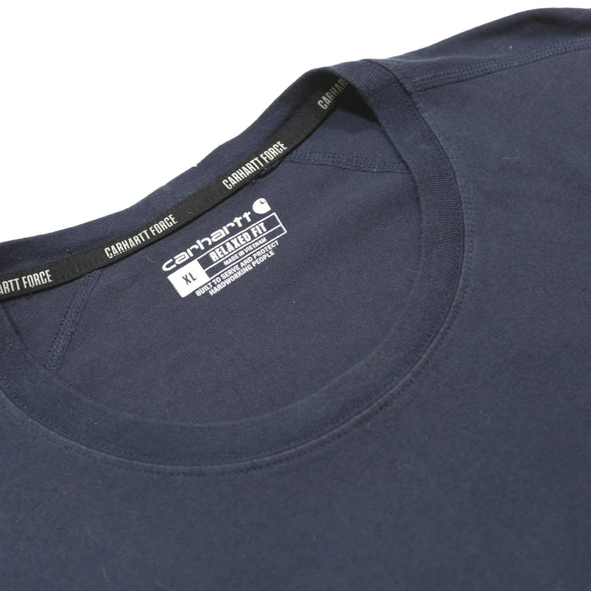 CARHARTT Mens Blue Pocket T-Shirt XL Short Sleeve Crew Neck Cotton Workwear
