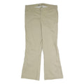 DICKIES Womens Beige Cotton Blend Regular Straight Trousers W35 L30 Workwear