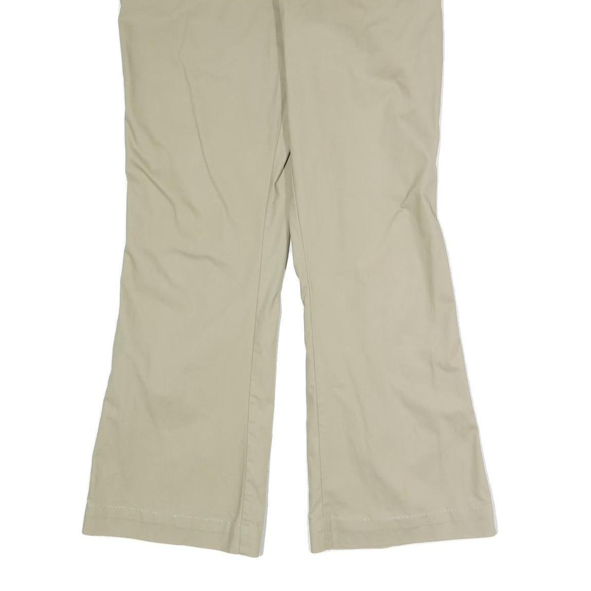 DICKIES Womens Beige Cotton Blend Regular Straight Trousers W35 L30 Workwear