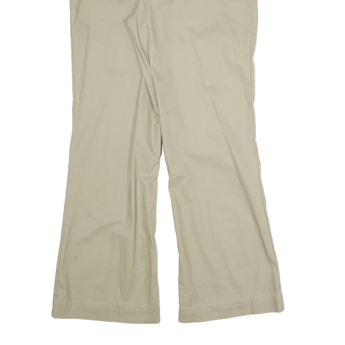 DICKIES Womens Beige Cotton Blend Regular Straight Trousers W35 L30 Workwear