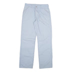 CARHARTT Mens Regular Fit Cotton Blend Light Blue Trousers W30 L31 Zip Pocket
