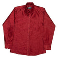 AMAZON Mens Plain Shirt Red Long Sleeve S