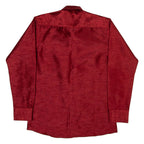 AMAZON Mens Plain Shirt Red Long Sleeve S