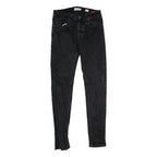 BENCH Mens Slim Black Jeans Denim W32 L34 Stylish Zip Closure Stretch Fit