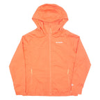 COLUMBIA Lightweight Womens Jacket Orange Hooded XL