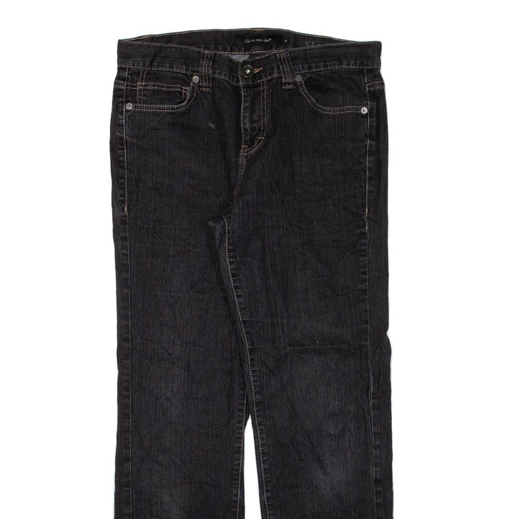CALVIN KLEIN JEANS Womens Jeans Black Slim Straight W32 L28