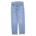 LEVI'S Womens Regular Fit Blue Denim Straight Leg Jeans W25 L28 Classic Cotton
