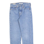 LEVI'S Womens Regular Fit Blue Denim Straight Leg Jeans W25 L28 Classic Cotton