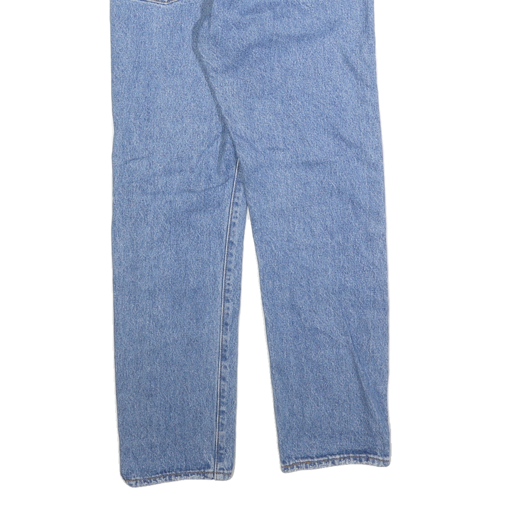 LEVI'S Womens Regular Fit Blue Denim Straight Leg Jeans W25 L28 Classic Cotton