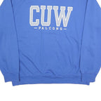 MV SPORT Mens Blue CUW Falcons Crew Neck XL Cotton Blend Sweatshirt Casual
