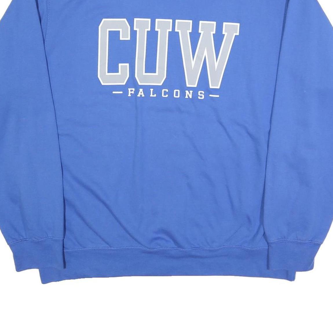 MV SPORT Mens Blue CUW Falcons Crew Neck XL Cotton Blend Sweatshirt Casual