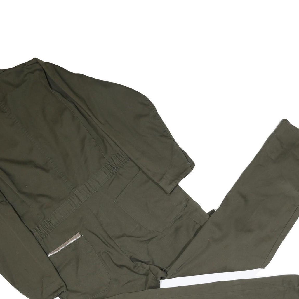 DICKIES Mens Green Cotton Blend Dungarees Classic Regular XL W38 L29 Workwear