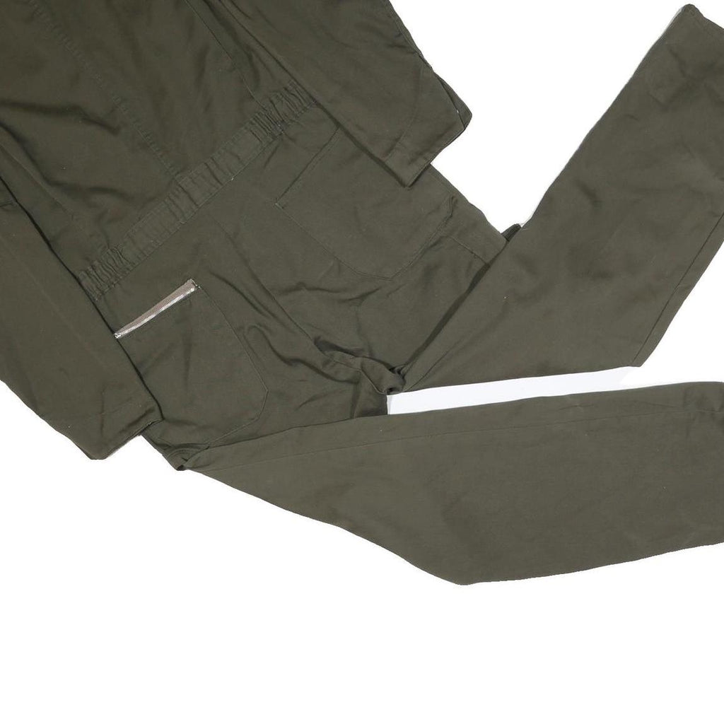 DICKIES Mens Green Cotton Blend Dungarees Classic Regular XL W38 L29 Workwear