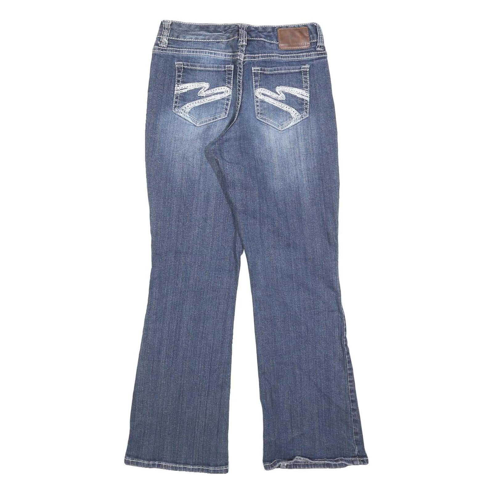 MAURICES Womens Regular Blue Bootcut Denim Medium W26 L28 Stylish Cotton Blend