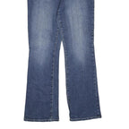 TRU LUXI JEANS Womens Blue Regular Fit Bootcut Denim W36 L33 Embellished Pockets
