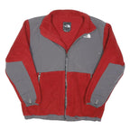 THE NORTH FACE Boys Red & Grey Windbreaker Jacket XL Polyester Blend Zip Outdoor