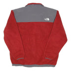 THE NORTH FACE Boys Red & Grey Windbreaker Jacket XL Polyester Blend Zip Outdoor