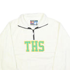 SIERRA PACIFIC Mens White Jumper Plain Crew Neck Basic Knit M Pullover Soft