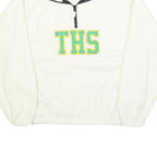 SIERRA PACIFIC Mens White Jumper Plain Crew Neck Basic Knit M Pullover Soft