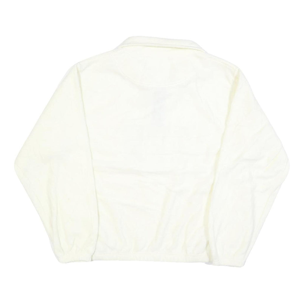 SIERRA PACIFIC Mens White Jumper Plain Crew Neck Basic Knit M Pullover Soft