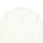 SIERRA PACIFIC Mens White Jumper Plain Crew Neck Basic Knit M Pullover Soft